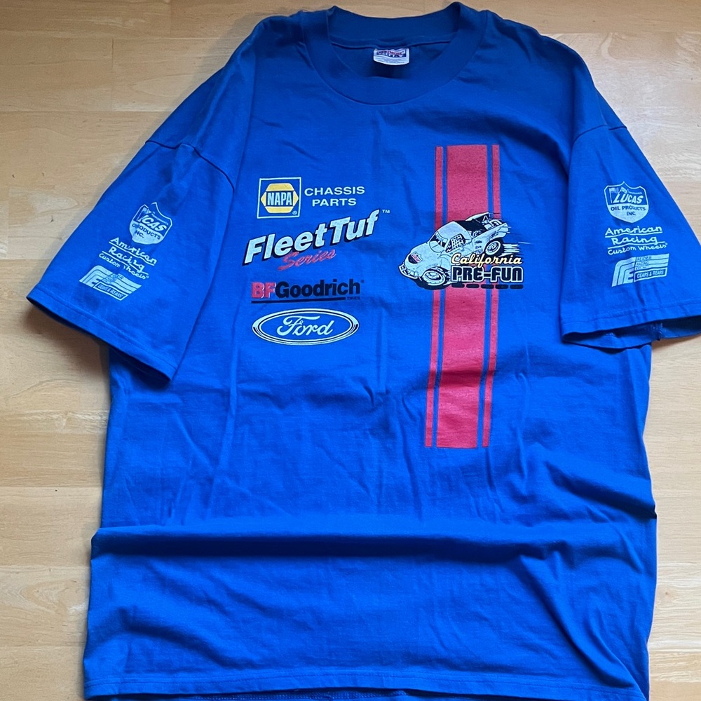 NAPAxFORD Blue Racing Graphic T-Shirt